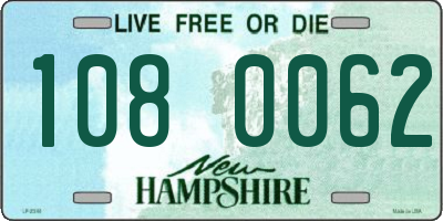 NH license plate 1080062