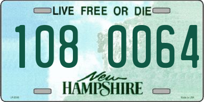 NH license plate 1080064
