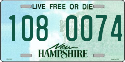 NH license plate 1080074