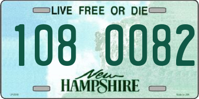 NH license plate 1080082