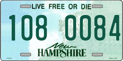 NH license plate 1080084