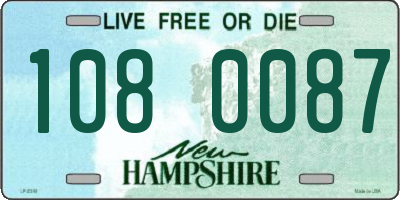 NH license plate 1080087
