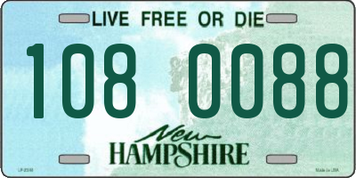 NH license plate 1080088
