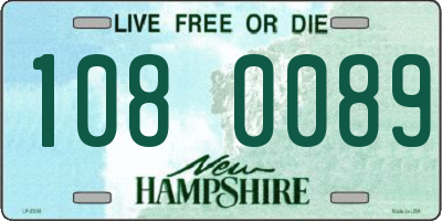 NH license plate 1080089