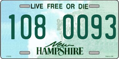 NH license plate 1080093