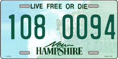 NH license plate 1080094