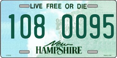 NH license plate 1080095