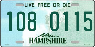 NH license plate 1080115