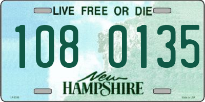 NH license plate 1080135