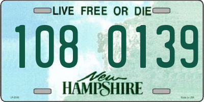 NH license plate 1080139