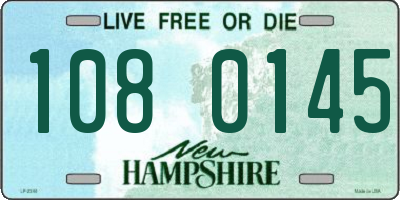 NH license plate 1080145