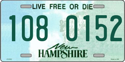 NH license plate 1080152