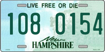 NH license plate 1080154