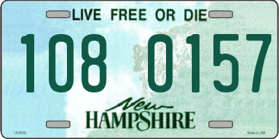 NH license plate 1080157