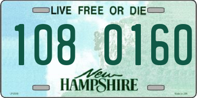 NH license plate 1080160