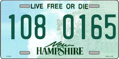 NH license plate 1080165