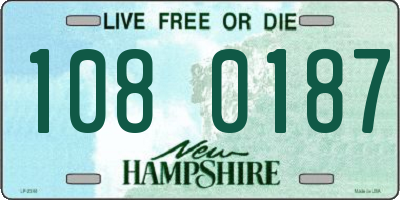 NH license plate 1080187