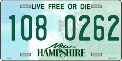 NH license plate 1080262