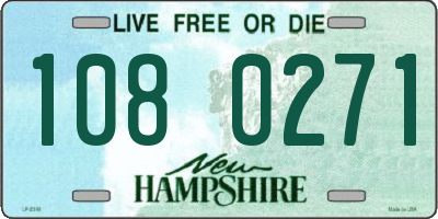 NH license plate 1080271