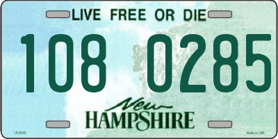 NH license plate 1080285