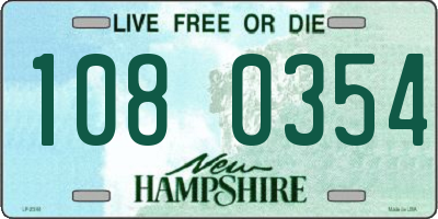 NH license plate 1080354