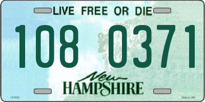 NH license plate 1080371