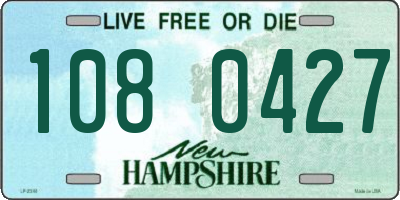NH license plate 1080427