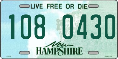 NH license plate 1080430