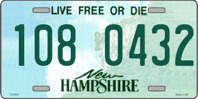 NH license plate 1080432