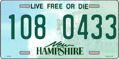 NH license plate 1080433