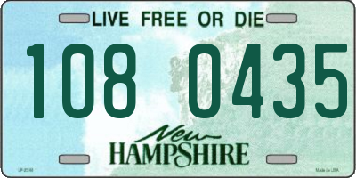 NH license plate 1080435