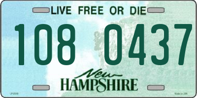 NH license plate 1080437