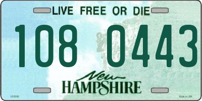 NH license plate 1080443