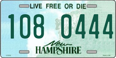 NH license plate 1080444