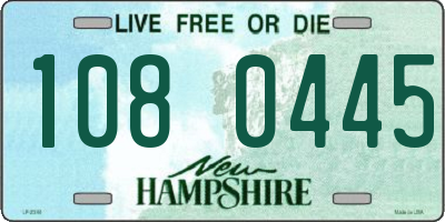 NH license plate 1080445