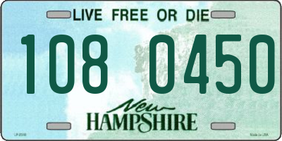 NH license plate 1080450