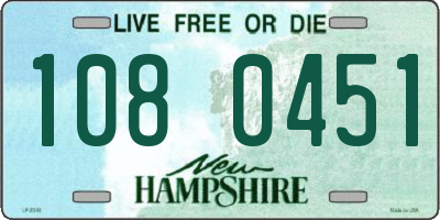 NH license plate 1080451