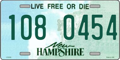 NH license plate 1080454
