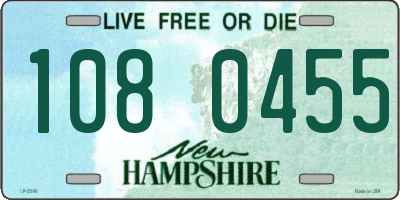 NH license plate 1080455
