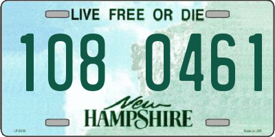 NH license plate 1080461