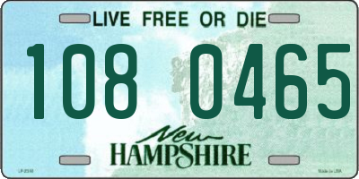 NH license plate 1080465