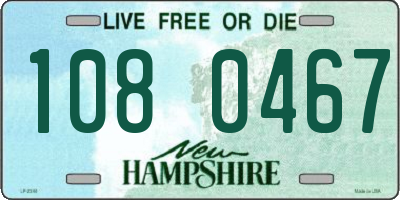 NH license plate 1080467