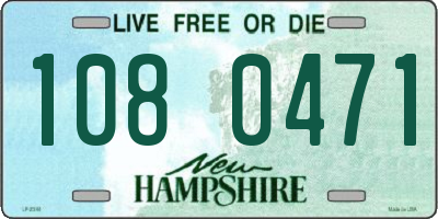 NH license plate 1080471
