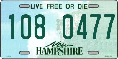 NH license plate 1080477