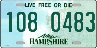 NH license plate 1080483