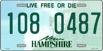 NH license plate 1080487