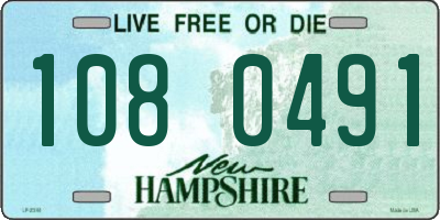 NH license plate 1080491