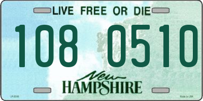 NH license plate 1080510