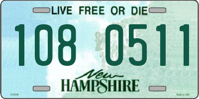 NH license plate 1080511