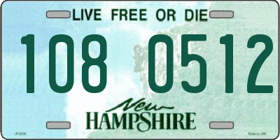 NH license plate 1080512